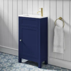 Butler & Rose Catherine Traditional 460mm Cloakroom Vanity Unit With Basin - Sapphire Blue 33 Butler & Rose Catherine Traditional 460mm Cloakroom Vanity Unit With Basin - Sapphire Blue -Vado Shop butler and rose catherine cloakroom unit sapphire blue lifestyle4