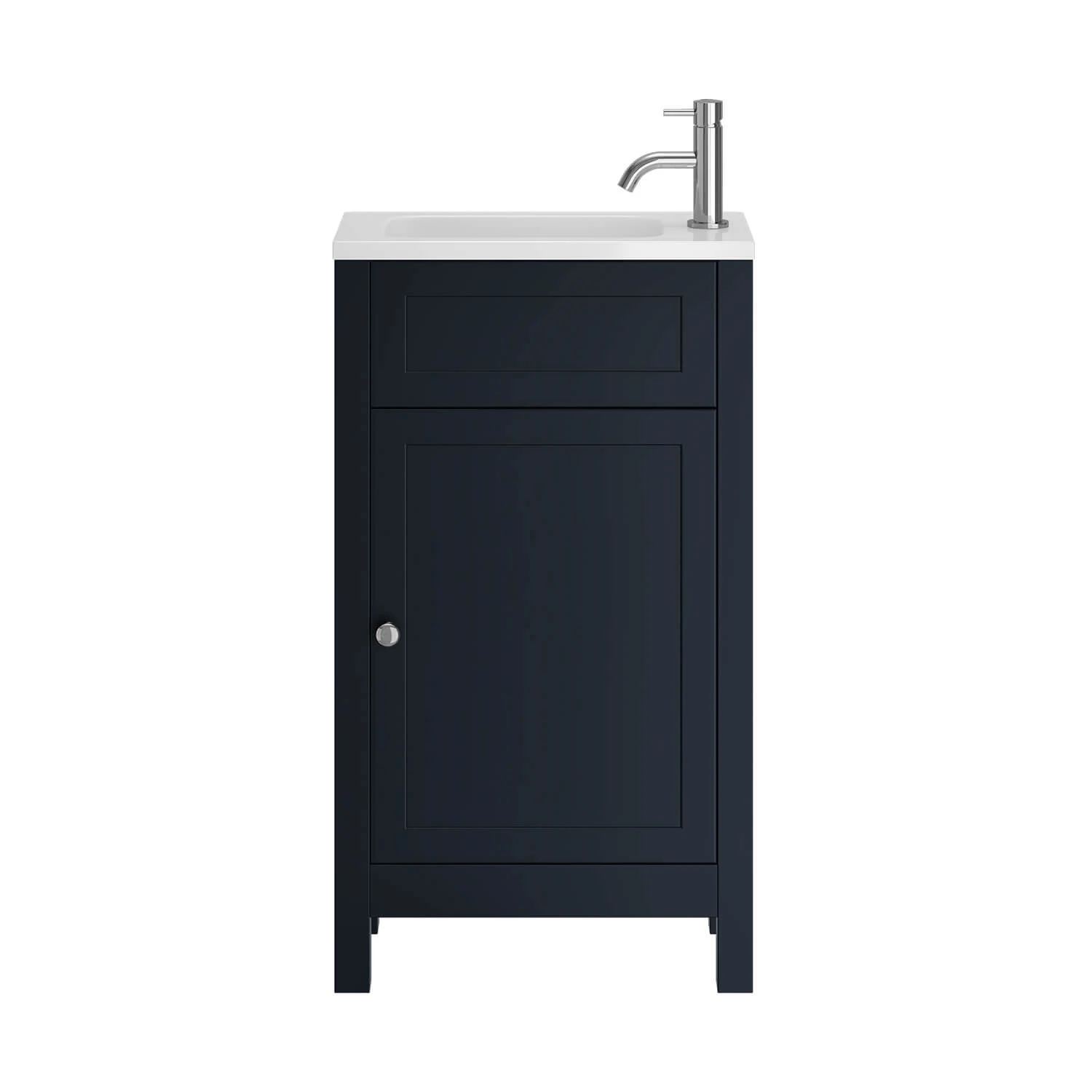 Butler & Rose Catherine Traditional 460mm Cloakroom Vanity Unit With Basin - Sapphire Blue 18 Butler & Rose Catherine Traditional 460mm Cloakroom Vanity Unit With Basin - Sapphire Blue - Image 18