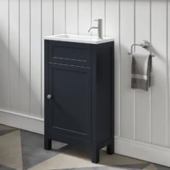 Butler & Rose Catherine Traditional 460mm Cloakroom Vanity Unit With Basin - Sapphire Blue 28 Butler & Rose Catherine Traditional 460mm Cloakroom Vanity Unit With Basin - Sapphire Blue -Vado Shop butler and rose catherine cloakroom unit shadowgrey lifestyle4