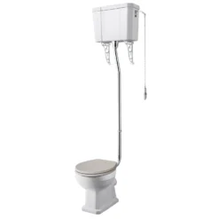 Butler & Rose Catherine High Level Toilet With Pan, Cistern & Flush Pipe Kit -Vado Shop butler and rose catherine high level traditional toilet cutout