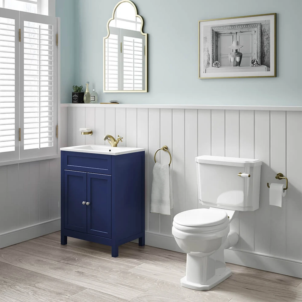 Butler & Rose Catherine Traditional 600mm Floorstanding Vanity Unit With Basin - Shadow Grey 13 Butler & Rose Catherine Traditional 600mm Floorstanding Vanity Unit With Basin - Shadow Grey - Image 13