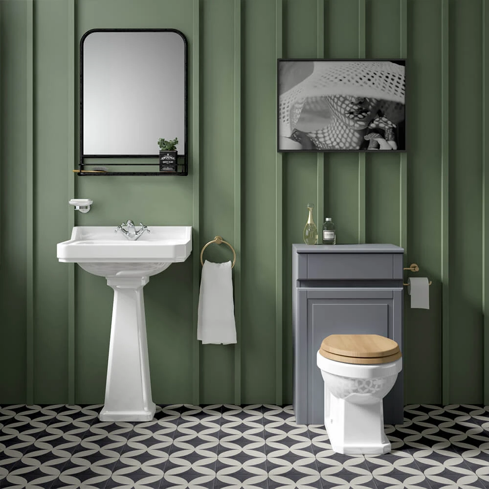 Butler & Rose Darcy 500mm Back To Wall Toilet Unit - Chalk White 5 Butler & Rose Darcy 500mm Back To Wall Toilet Unit - Chalk White - Image 5