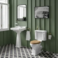 Butler & Rose Catherine Traditional Close Coupled Toilet (Excluding Seat) -Vado Shop butler and rose catherine traditional close coupled toilet lifestyle 4