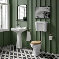 Butler & Rose Catherine Low Level Traditional Toilet - Pan & Cistern -Vado Shop butler and rose catherine traditional low level toilet lifestyle 4 v2