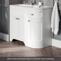 Butler & Rose Charlotte 1200mm Floorstanding Vanity Unit & Basin - Spa Grey -Vado Shop butler and rose charlotte raised base overlay