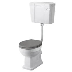 Butler & Rose Darcy Traditional Low Level Toilet, Cistern & Flush Pipe Kit - No Seat -Vado Shop butler and rose darcy low level toilet spa cutout