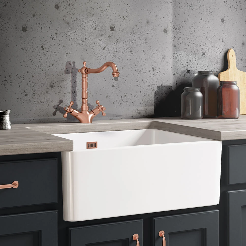 Butler & Rose Alba French Mono Kitchen Mixer - Antique Copper 2 Butler & Rose Alba French Mono Kitchen Mixer - Antique Copper - Image 2