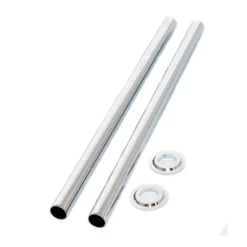Butler & Rose Radiator Pipes & Cover Plates - Chrome