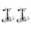 Butler & Rose Straight Traditional Radiator Valves - Chrome