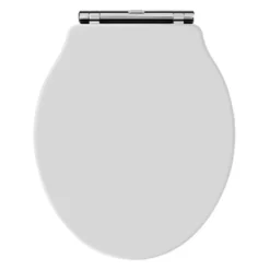 Butler & Rose Benedict White Wooden Finish Soft Close Toilet Seat With Quick Release