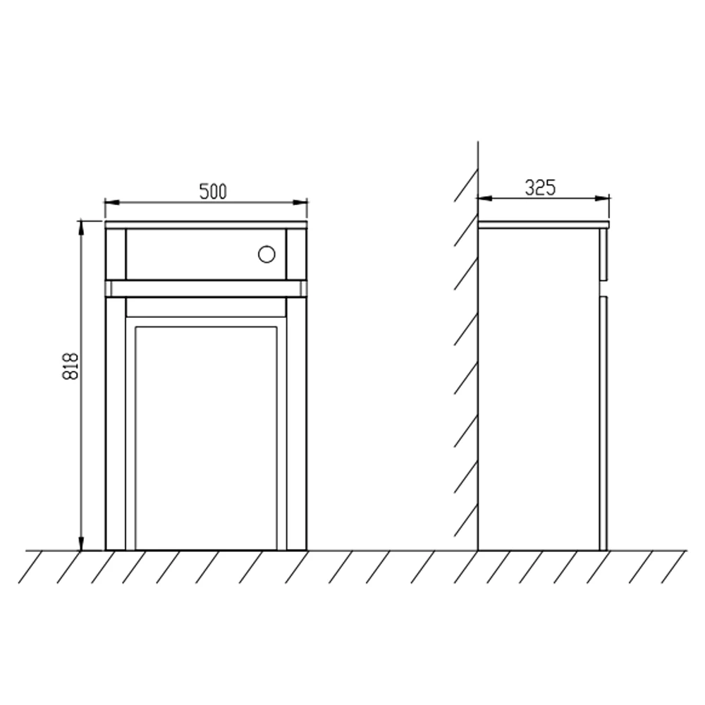 Butler & Rose Darcy 500mm Back To Wall Toilet Unit - Chalk White 10 Butler & Rose Darcy 500mm Back To Wall Toilet Unit - Chalk White - Image 10