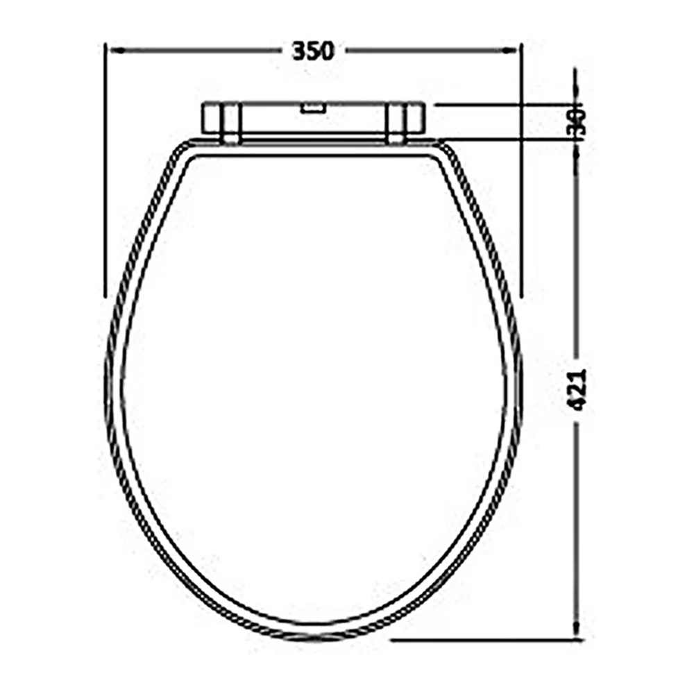 Butler & Rose Catherine Stone Grey Soft Closing Top Fix Toilet Seat 2 Butler & Rose Catherine Stone Grey Soft Closing Top Fix Toilet Seat - Image 2