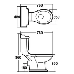 Butler & Rose Winston Traditional Close Coupled Toilet & Seat -Vado Shop butler rose winston sanitaryware set tech