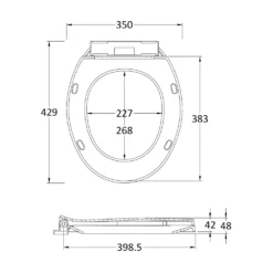 Butler & Rose Standard Round Soft Close Seat - Bottom Fix -Vado Shop butler rose winston soft close toilet seat tech
