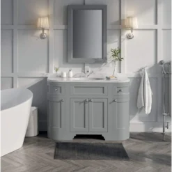 Butler & Rose Charlotte 1200mm Floorstanding Vanity Unit & Basin - Spa Grey