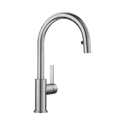 Blanco Candor-S Single Lever Brushed Stainless Steel Mono Pull Out Kitchen Mixer Tap 10 Blanco Candor-S Single Lever Brushed Stainless Steel Mono Pull Out Kitchen Mixer Tap -Vado Shop candor s brushed steel product shot