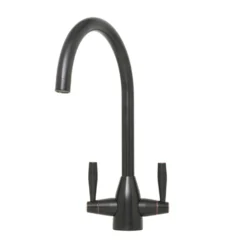 Caple Avel Twin Lever Mono Kitchen Mixer - Blackened Copper