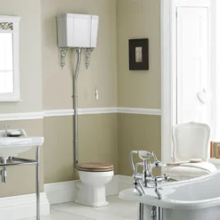 Butler & Rose Catherine High Level Toilet With Pan, Cistern & Flush Pipe Kit -Vado Shop caprera high level5B15D