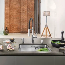 Blanco Catris-S Flexo Single Lever Pull Out Kitchen Mixer Tap With Dual Spray - Matt Black 18 Blanco Catris-S Flexo Single Lever Pull Out Kitchen Mixer Tap With Dual Spray - Matt Black -Vado Shop catris s flexo lifestyle 2