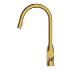 Clearwater Amelio Single Lever Touch-Free Sensor Kitchen Mixer Tap With Pull Out Spray - Matt Black -Vado Shop clearwater amelio brushed brass sensor tap cutout 2