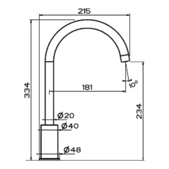 Clearwater Elara Single Lever Mono Kitchen Mixer - Brushed Nickel -Vado Shop clearwater cw02590cp tech