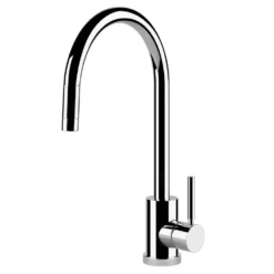 Clearwater Elmira Single Lever Mono Sink Mixer With Swivel Spout & Pull Out Aerator - Polished Chrome