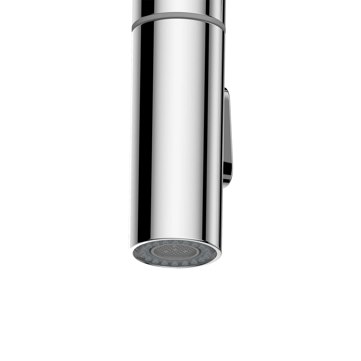 Clearwater Kira Twin Lever U Spout Mono Pull Out Kitchen Mixer - Brushed Nickel 3 Clearwater Kira Twin Lever U Spout Mono Pull Out Kitchen Mixer - Brushed Nickel - Image 3