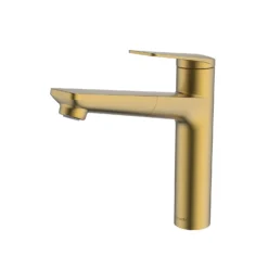 Clearwater Levant Single Lever Mono Pull Out Kitchen Mixer Tap - Brushed Brass -Vado Shop clearwater levant brushed brass mono pull out kitchen mixer cutout