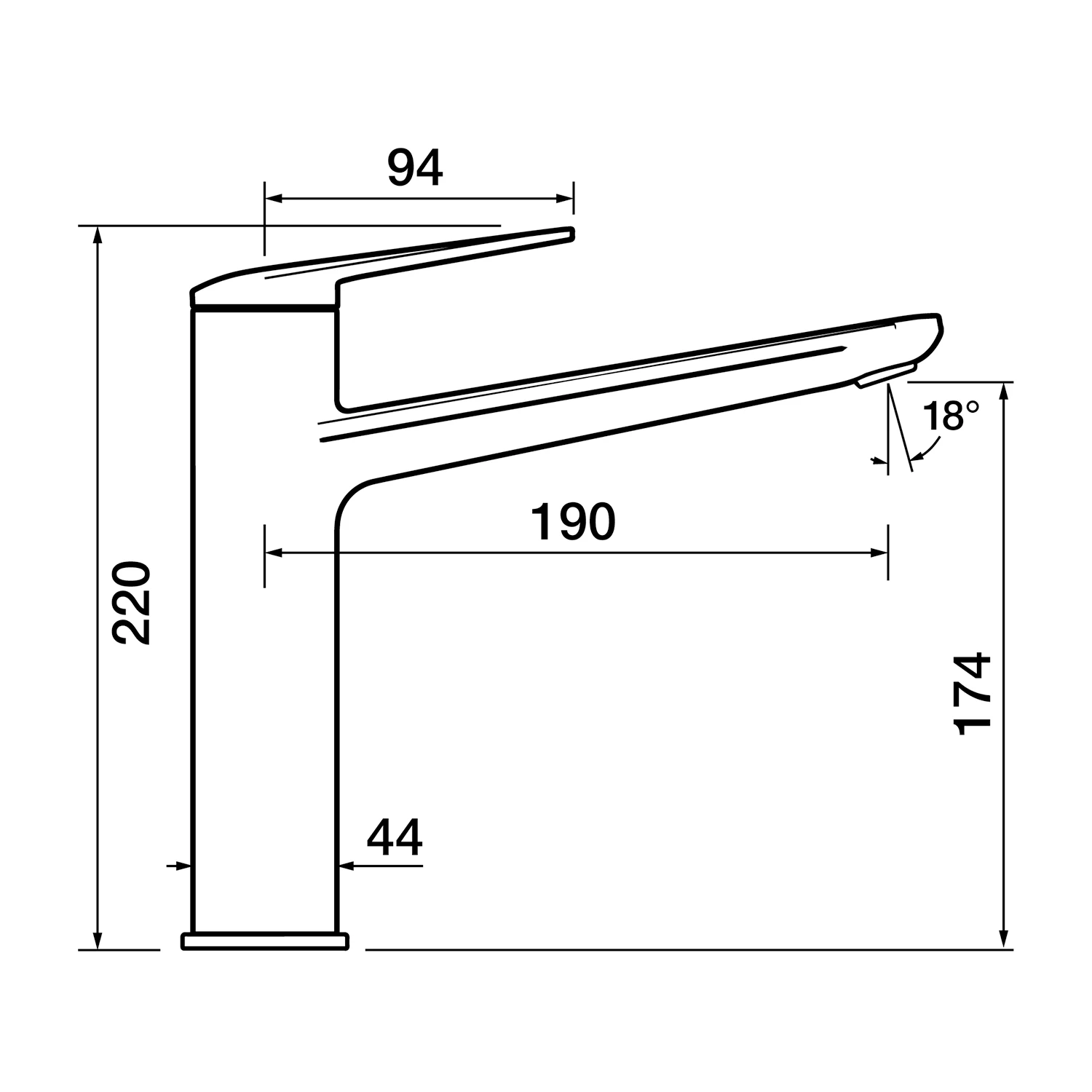 Clearwater Levant Single Lever Mono Kitchen Mixer Tap - Brushed Brass 17 Clearwater Levant Single Lever Mono Kitchen Mixer Tap - Brushed Brass - Image 17