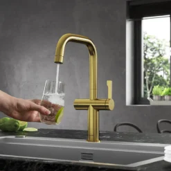Clearwater Mariner WRAS Approved Single Lever Mono Kitchen Mixer And Cold Filtered Water Tap - Polished Chrome