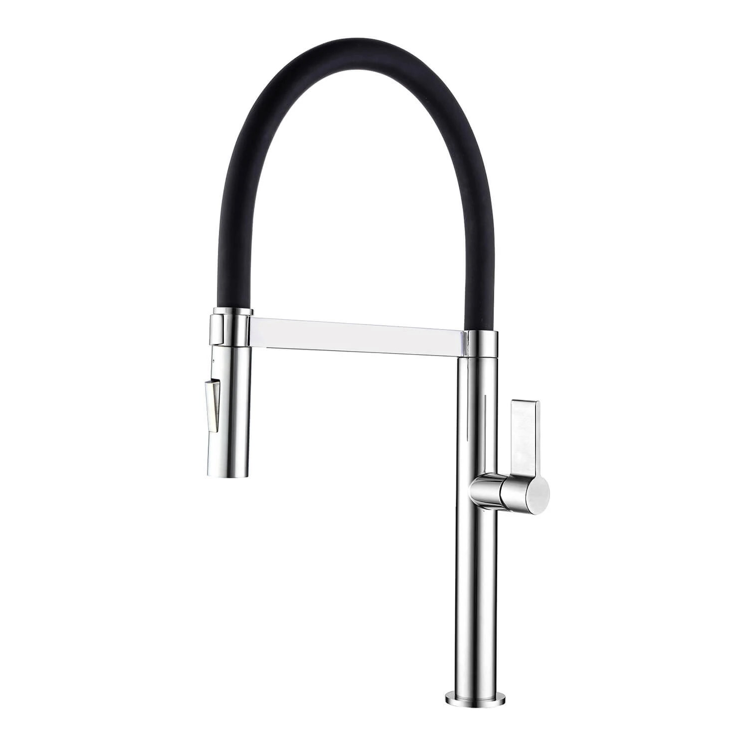 Clearwater Meridian Twin Flow Single Lever Mono Kitchen Tap With Detachable Spout - Chrome/Black 1 Clearwater Meridian Twin Flow Single Lever Mono Kitchen Tap With Detachable Spout - Chrome/Black