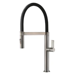 Clearwater Meridian Twin Flow Single Lever Mono Kitchen Tap With Detachable Spout - Chrome/Black 9 Clearwater Meridian Twin Flow Single Lever Mono Kitchen Tap With Detachable Spout - Chrome/Black -Vado Shop clearwater meridian black nickel trigger kitchen tap cutout