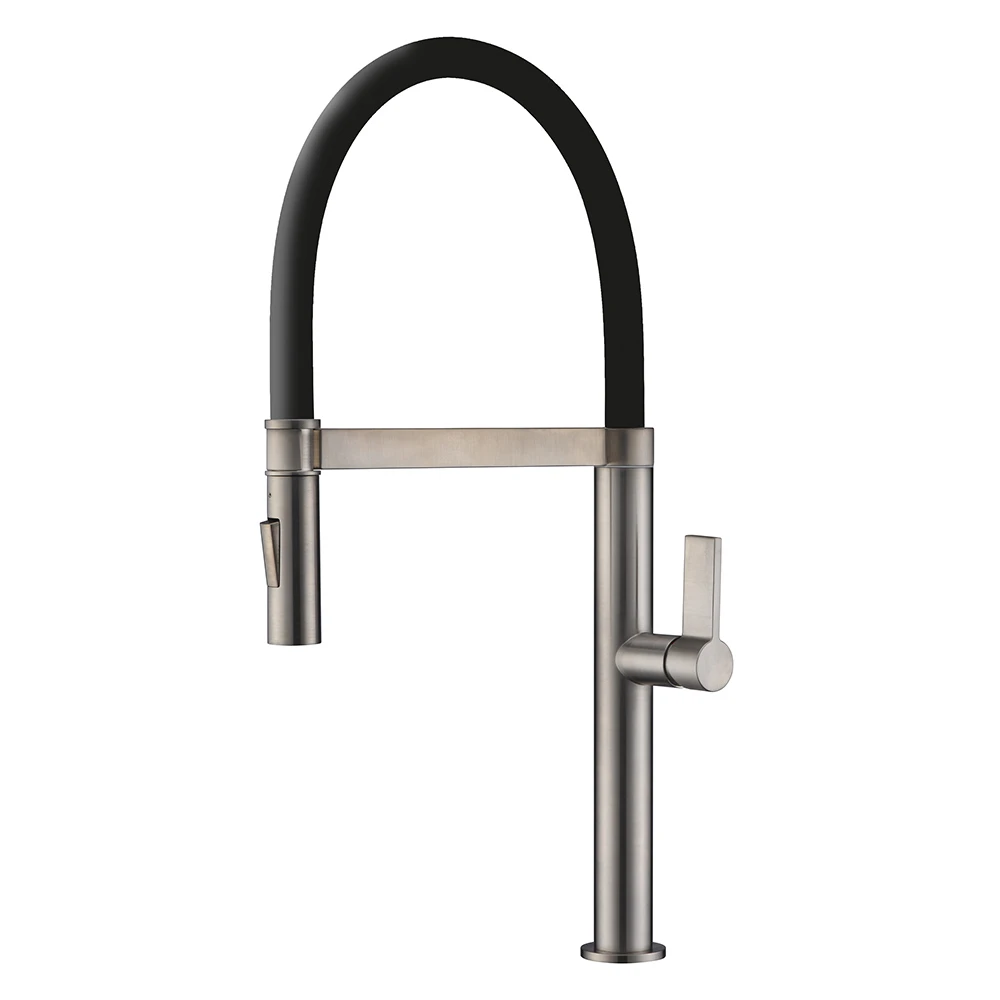 Clearwater Meridian Twin Flow Single Lever Mono Kitchen Tap With Detachable Spout - Chrome/Black 4 Clearwater Meridian Twin Flow Single Lever Mono Kitchen Tap With Detachable Spout - Chrome/Black - Image 4