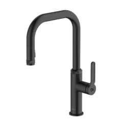 Clearwater Pioneer WRAS Approved Single Lever Industrial-Style Mono Pull Out Kitchen Mixer Tap - Brushed Nickel -Vado Shop clearwater pioneer pull out kitchen tap matt black cutout