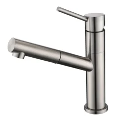 Clearwater Sirius Top Lever Mono Kitchen Mixer With Swivel Spout And Pull Out Aerator - Stainless Steel