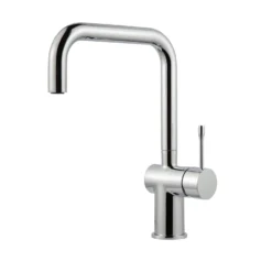 Clearwater Zodiac WRAS Approved Single Lever Mono Kitchen Mixer - Polished Chrome -Vado Shop clearwater zodiac single lever mono kitchen mixer chrome cutout