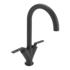 Sagittarius Coda Lever Mono Kitchen Mixer Tap - Black