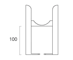 EliteHeat Victoria 3 Column Traditional Radiator Floor Mounted Leg -Vado Shop column radiator legs tech image