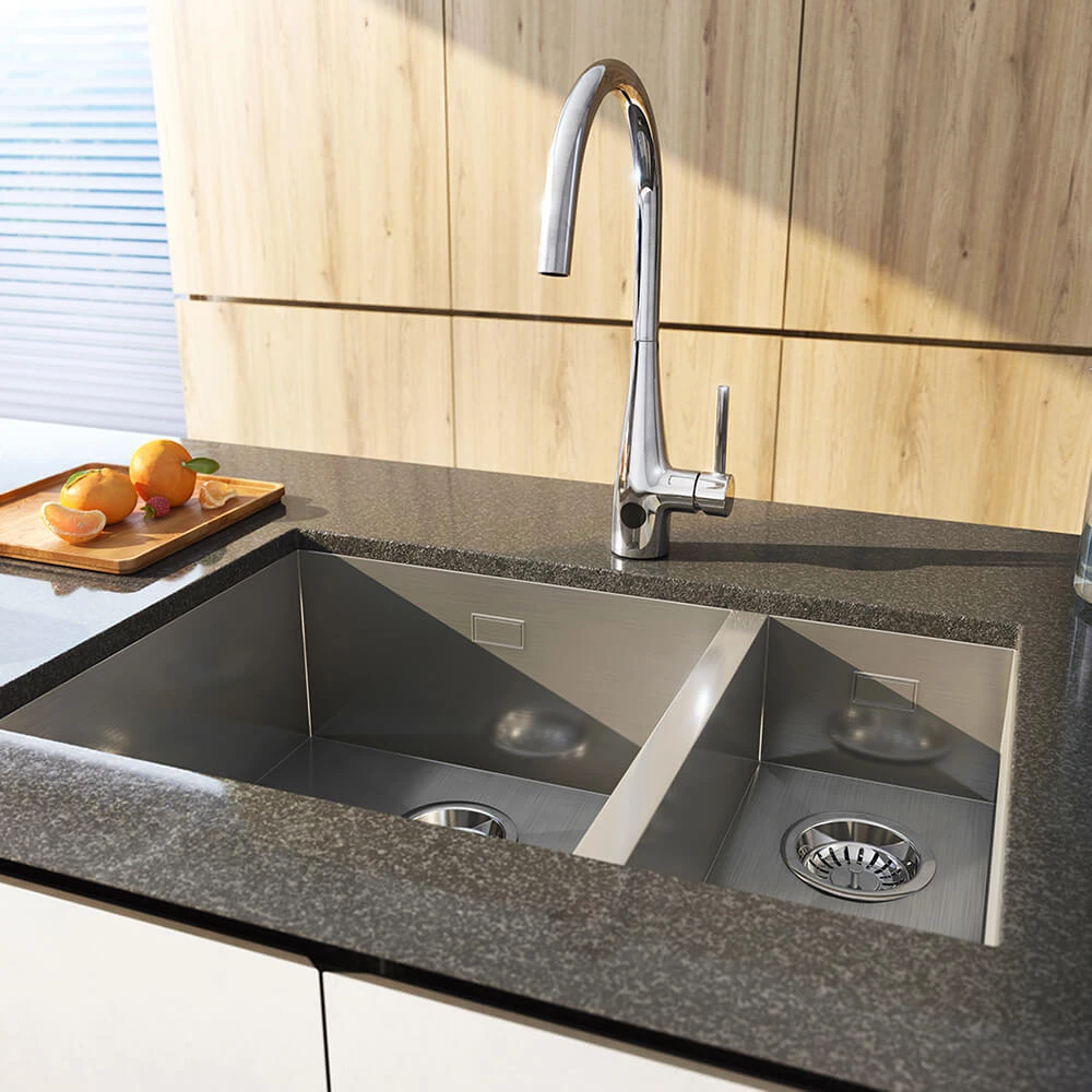 Crosswater Cucina Cook Side Lever Mono Kitchen Sensor Tap - Chrome 2 Crosswater Cucina Cook Side Lever Mono Kitchen Sensor Tap - Chrome - Image 2