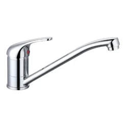 Clearwater Creta Single Lever Mono Sink Mixer With Swivel Spout - Brushed Nickel
