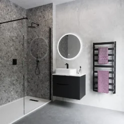 Crosswater Air Soft White Heated Towel Rail - 500 X 1630mm -Vado Shop crosswater air heated towel rail 500x1150mm metallic black room set