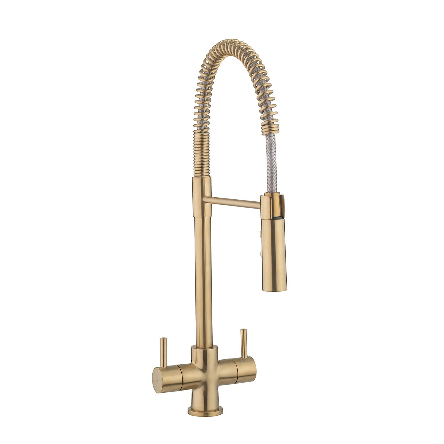 Crosswater Cucina Cook Dual Control Mono Kitchen Mixer With Flexi Spray - Brushed Brass 2 Crosswater Cucina Cook Dual Control Mono Kitchen Mixer With Flexi Spray - Brushed Brass - Image 2