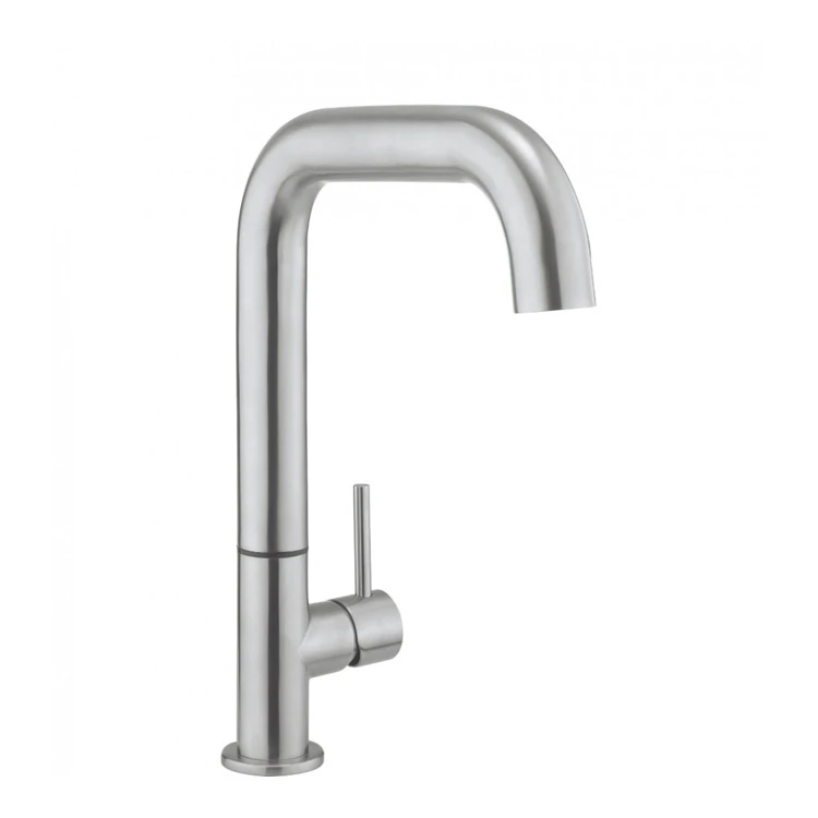 Crosswater Cucina Tube Single Lever Kitchen Mixer - Brushed Stainless Steel 3 Crosswater Cucina Tube Single Lever Kitchen Mixer - Brushed Stainless Steel - Image 3