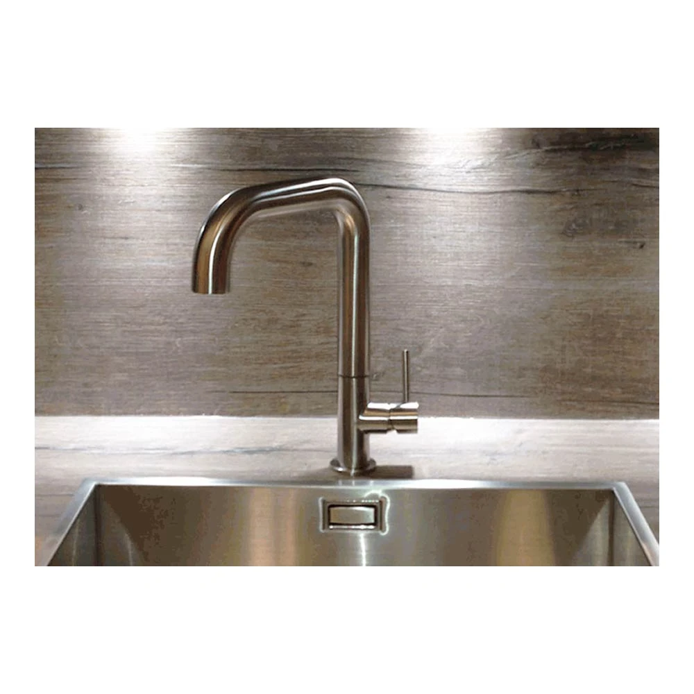 Crosswater Cucina Tube Single Lever Kitchen Mixer - Brushed Stainless Steel 2 Crosswater Cucina Tube Single Lever Kitchen Mixer - Brushed Stainless Steel - Image 2