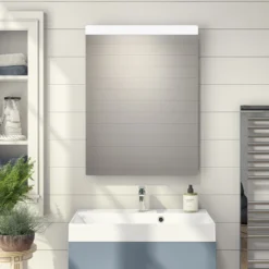 Crosswater Glide II Illuminated Mirror With Demister & Colour Change LED's - 1000 X 600mm -Vado Shop crosswater glide ii illuminated mirror 500x800mm lifestyle 2