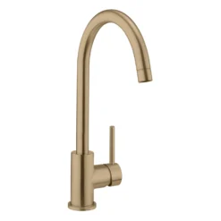 Crosswater MPRO Single Lever Mono Kitchen Mixer Tap - Brushed Brass