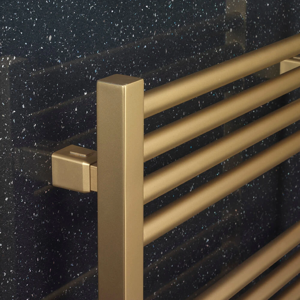 Crosswater MPRO Brushed Brass Heated Towel Rail - 1380 X 480mm 5 Crosswater MPRO Brushed Brass Heated Towel Rail - 1380 X 480mm - Image 5