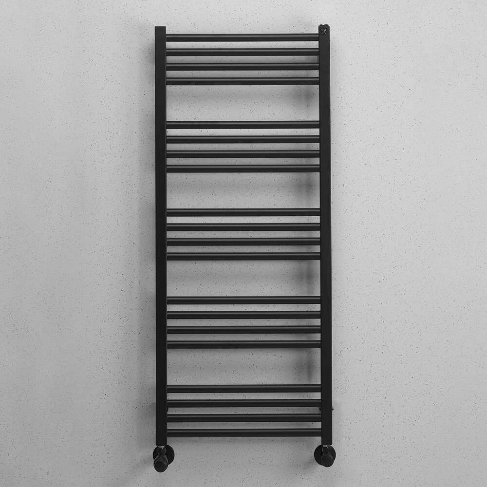 Crosswater MPRO Matt Black Heated Towel Rail - 1140 X 480mm 1 Crosswater MPRO Matt Black Heated Towel Rail - 1140 X 480mm