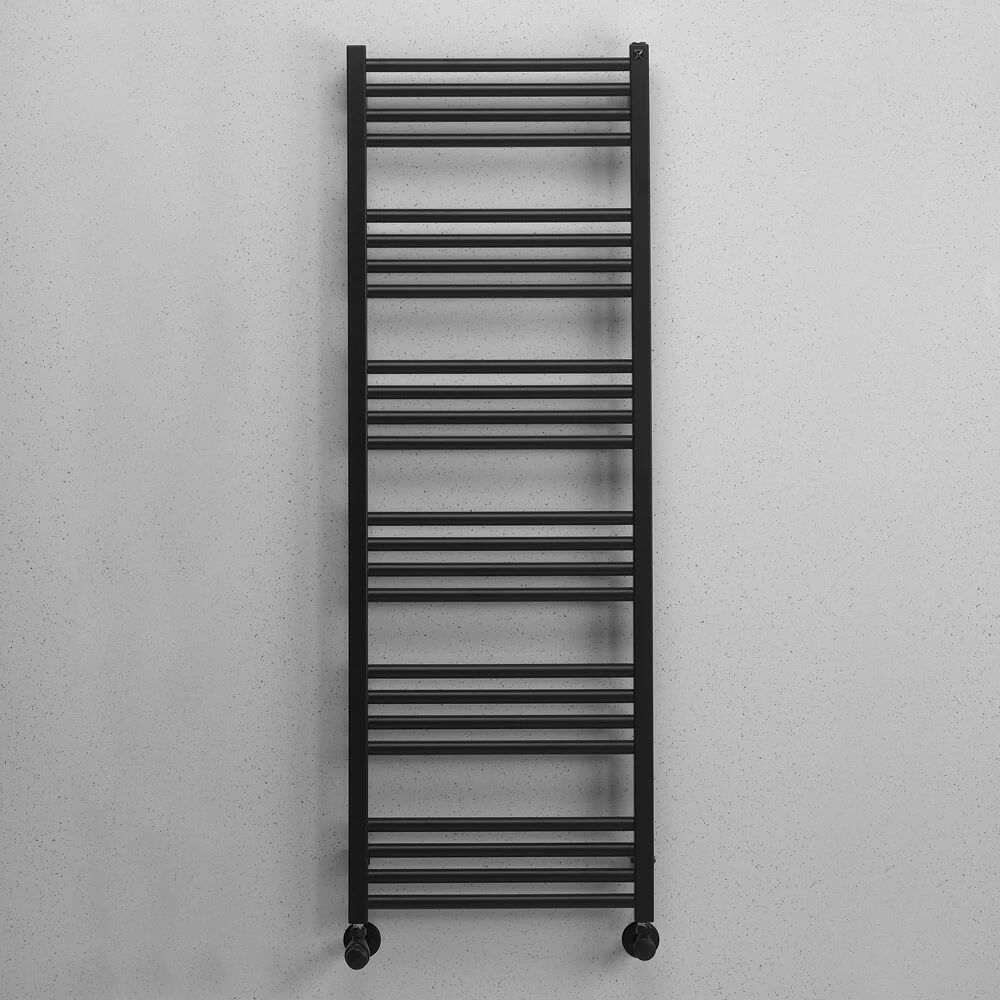 Crosswater MPRO Matt Black Heated Towel Rail - 1380 X 480mm 2 Crosswater MPRO Matt Black Heated Towel Rail - 1380 X 480mm - Image 2