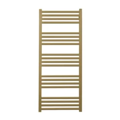 Crosswater MPRO Brushed Brass Heated Towel Rail - 1140 X 480mm -Vado Shop crosswater mpro towel warmer brass 1140mm cutout